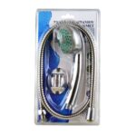 Τηλέφωνο μπάνιου με επιλογες ριψης INOX με σπιράλ 1.2m