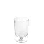 Ποτήρι κολωνάτο κρασιού 15cl, Πλαστικό ΔΙΑΦΑΝΕΣ