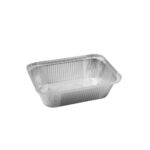Σκεύος αλουμινίου μίας χρήσης μερίδας με καπάκι 20x13x5cm